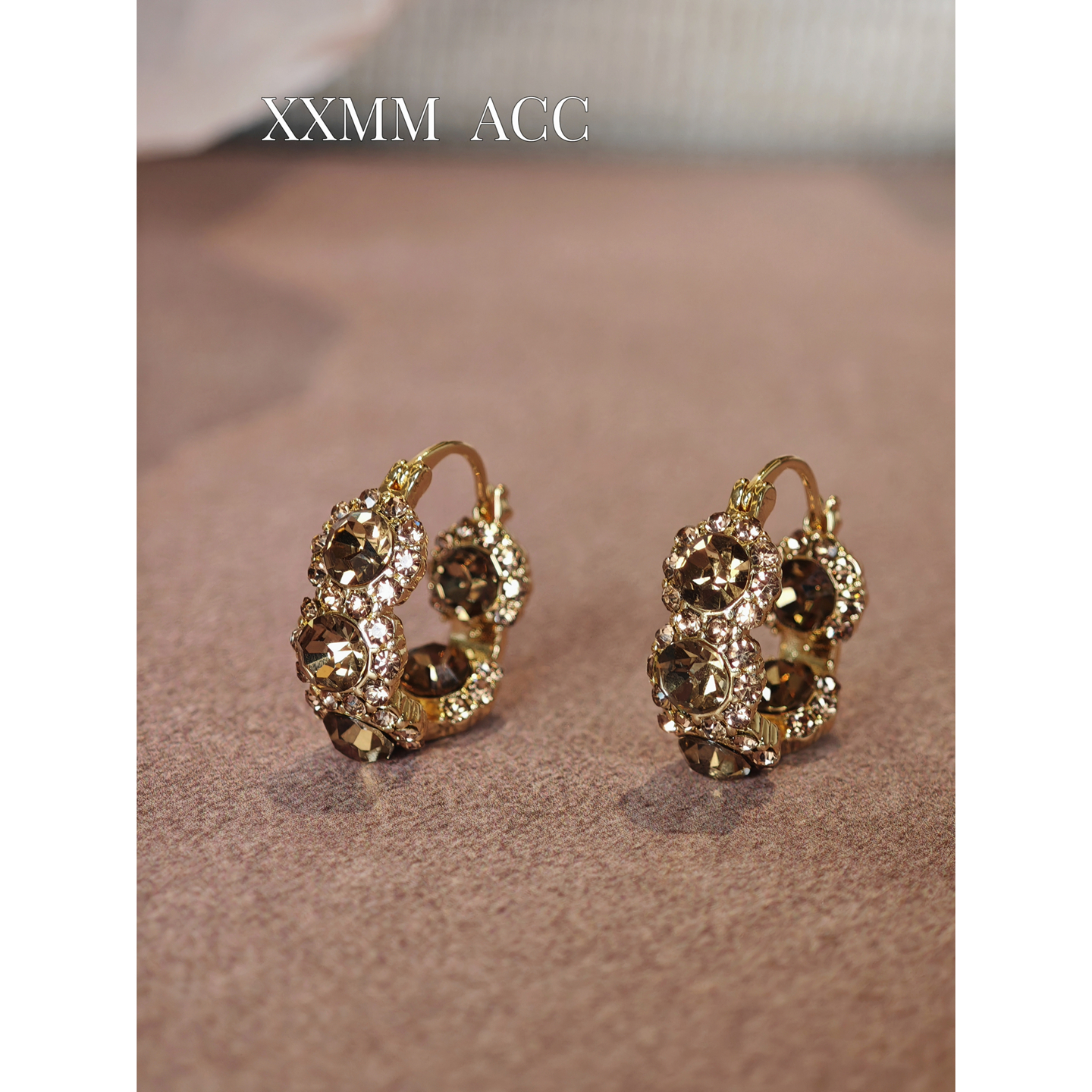 铜合金耳饰 [有耳夹]气质法式设计感轻奢百搭精致复古耳扣耳环