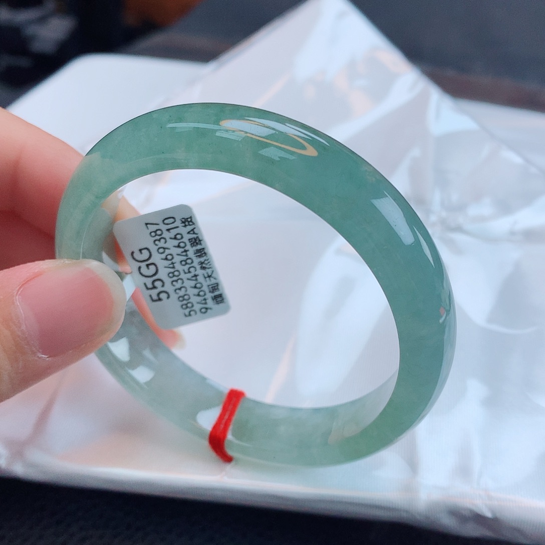翡翠手镯未镶嵌天然缅甸翡翠A货手镯