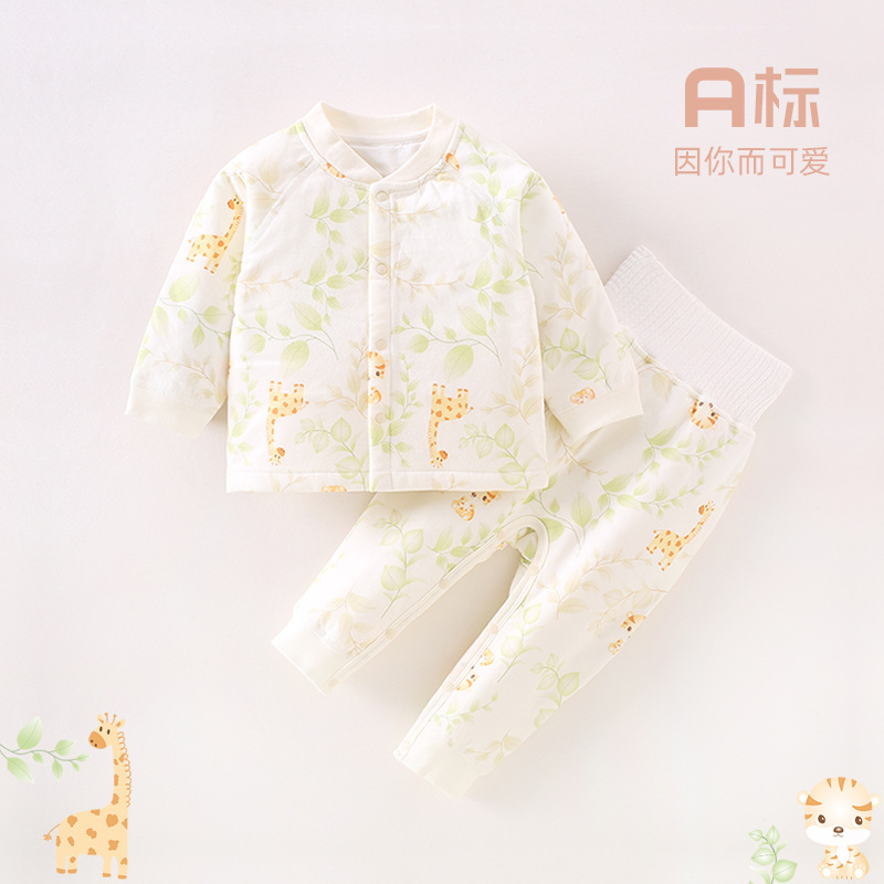 快乐宝贝薄棉系列立领套装2