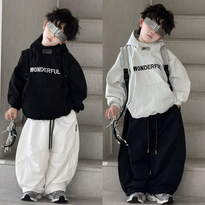 【在仓】kb9208｜冬季儿童韩版 连帽冲锋衣卫衣 重磅来袭 超帅！！