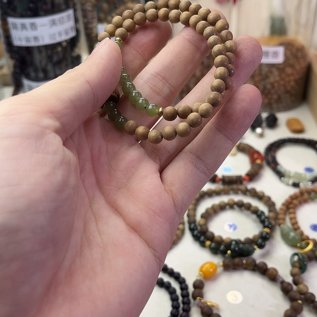 檀香木手串/手链檀香双圈手串