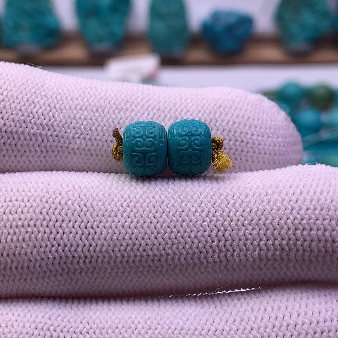 绿松石未镶嵌回纹8+