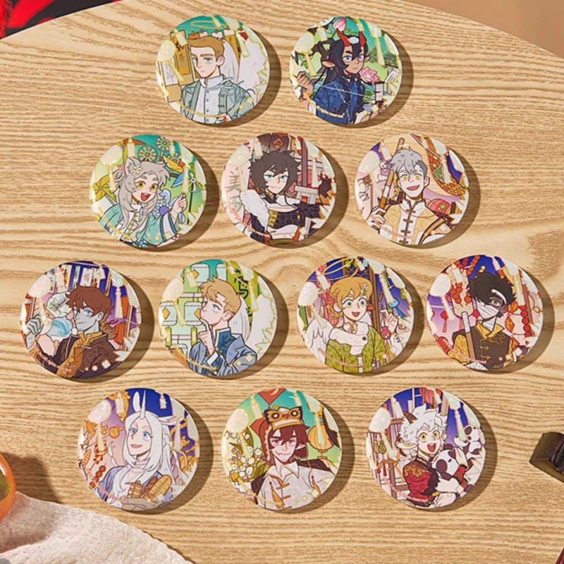 万圣街-游园会全系列-吧唧透卡镭射票色纸拍立得立牌盲盒