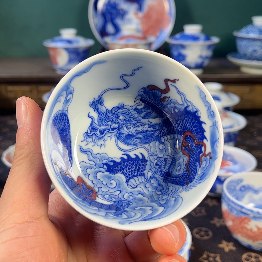 瓷片自成堂景德镇手工手绘