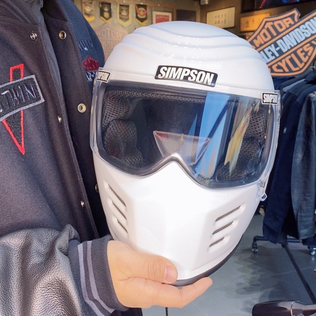 辛普森头盔白色不法之徒 XL