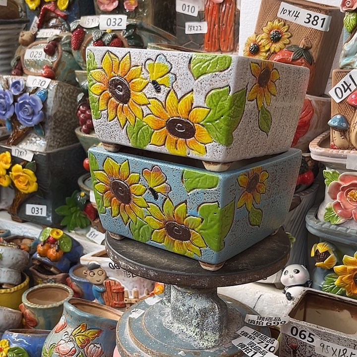 粗陶材质多肉花盆