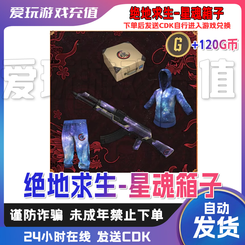 Steam绝地求生PUBG 星魂宝箱 皮肤套装超级大礼包 cdk兑换码