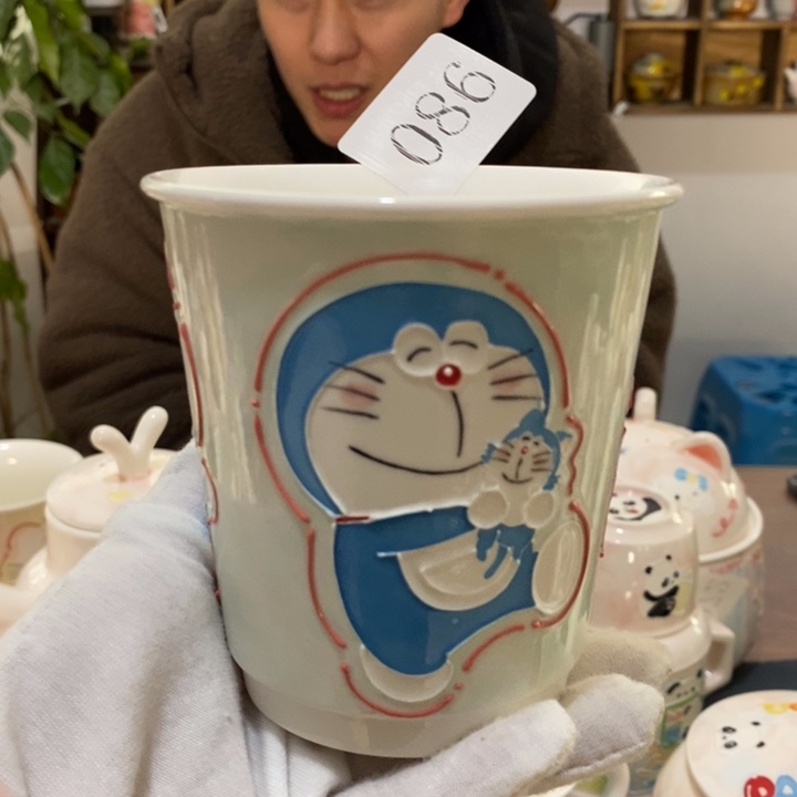 杯景德镇釉下彩手绘