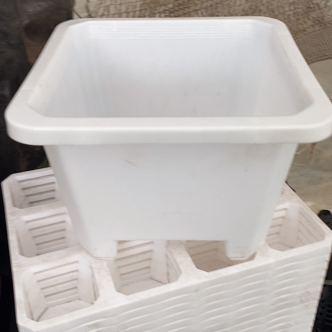 塑料新22公分黑方盆5送一 