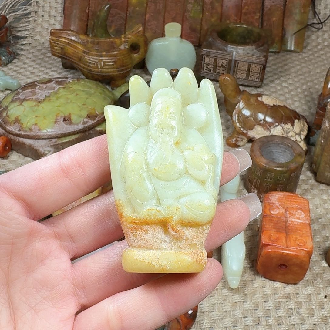 白玉菩提吊坠挂件