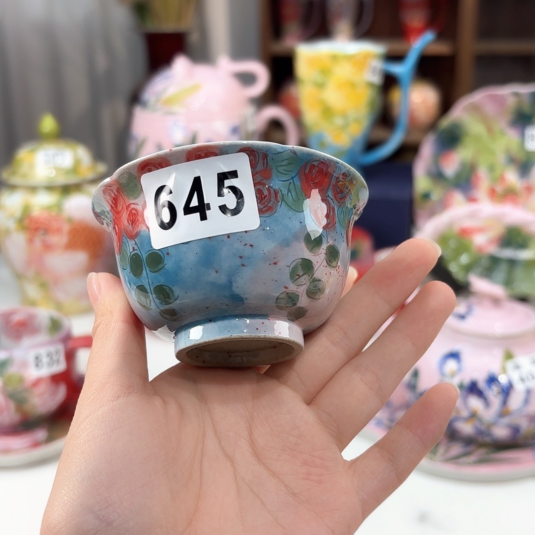 景德镇手绘高温釉下彩陶瓷茶具