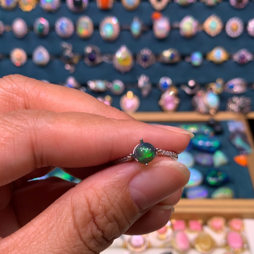 【闪购商品】欧泊戒指款式银S925镶嵌