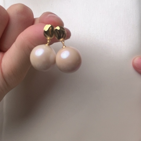 淡水珍珠耳饰未镶嵌