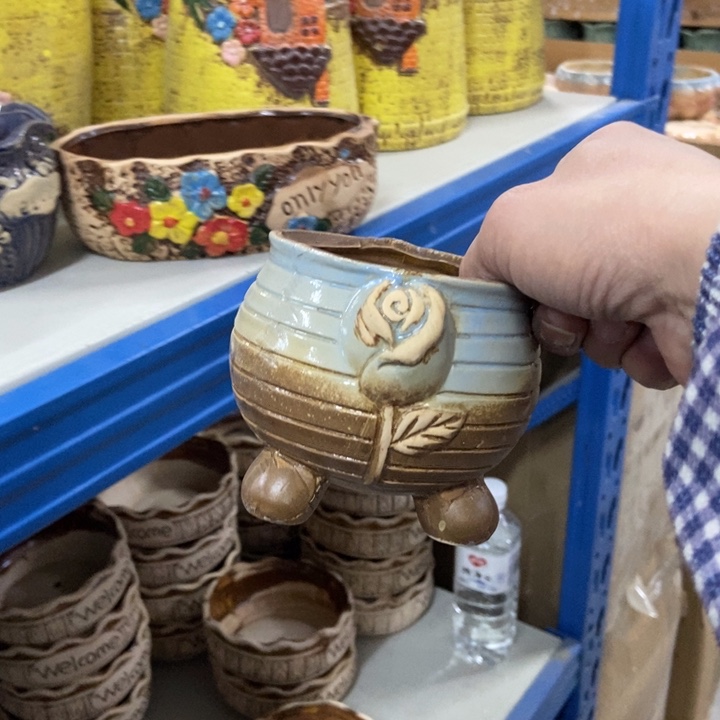 陶瓷花盆单场满9.9发9*8.5