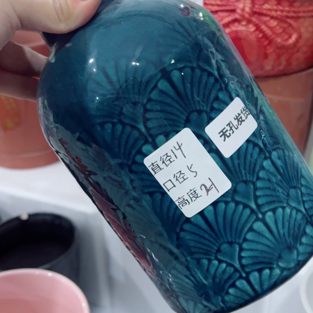 有孔，陶瓷花盆满10米包邮发货