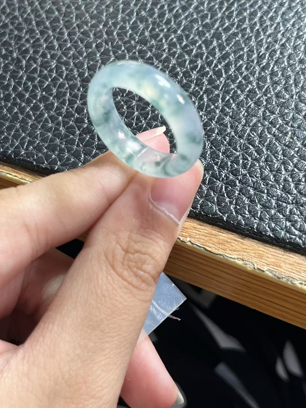 天然翡翠A货戒圈