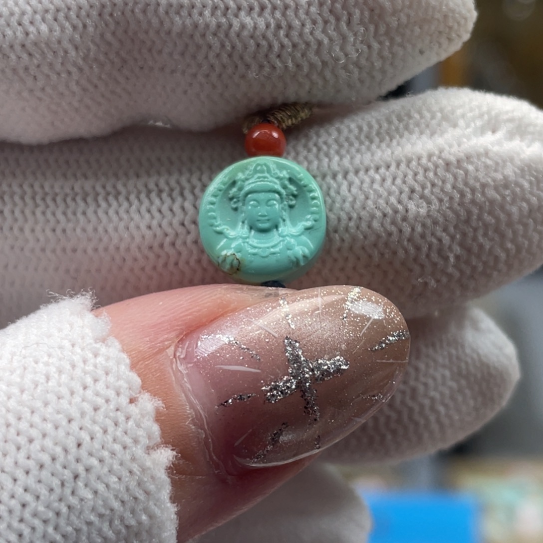 绿松石未镶嵌挂件