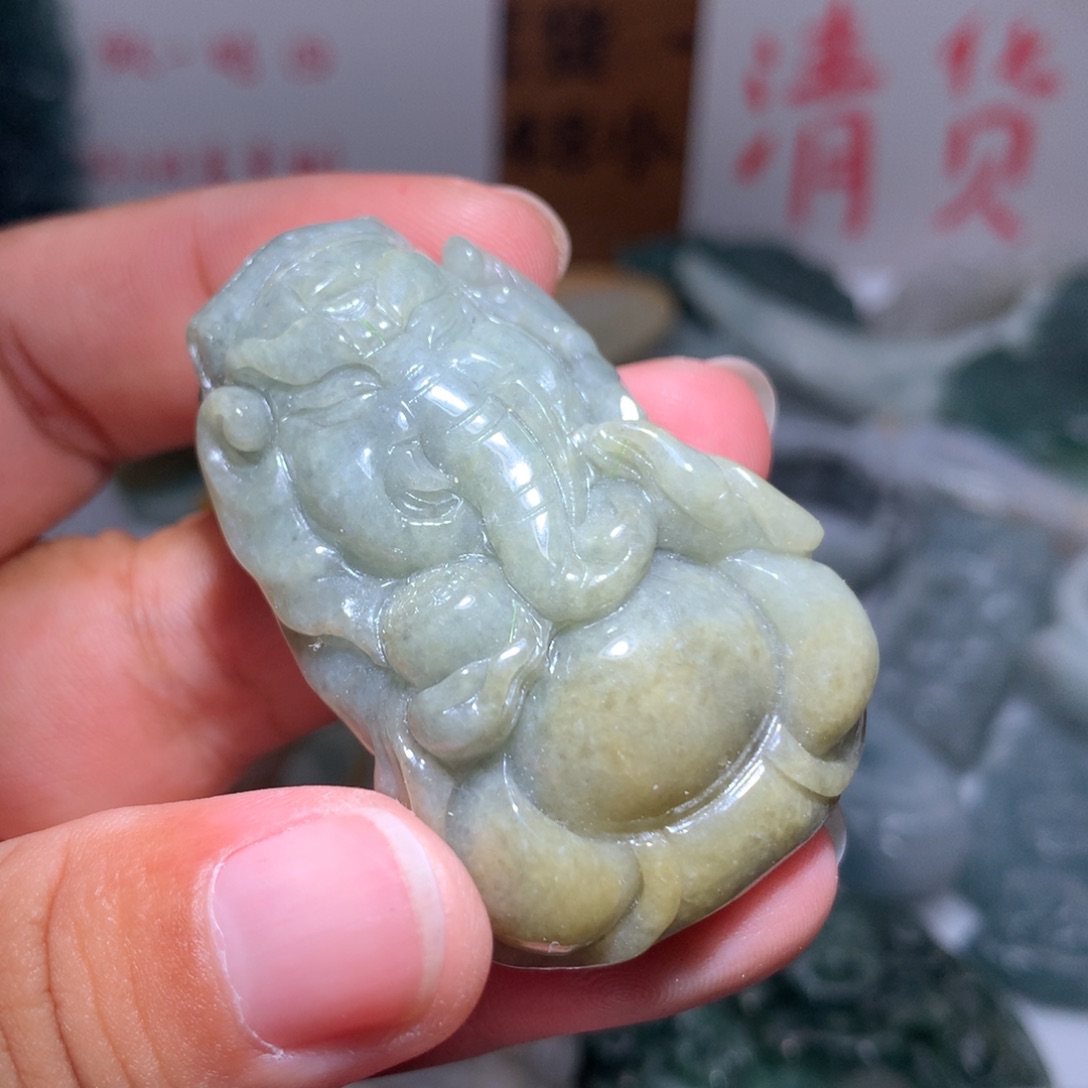 翡翠未镶嵌颈饰保真天然A货翡翠