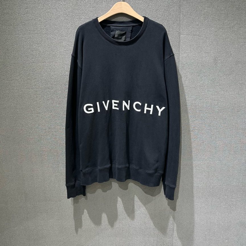 95新 Givenchy/纪梵希  字母刺绣logo圆领卫衣 XXL码/5155