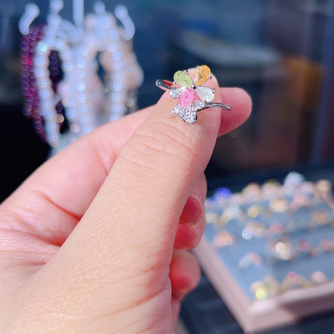 透辉石戒指未镶嵌