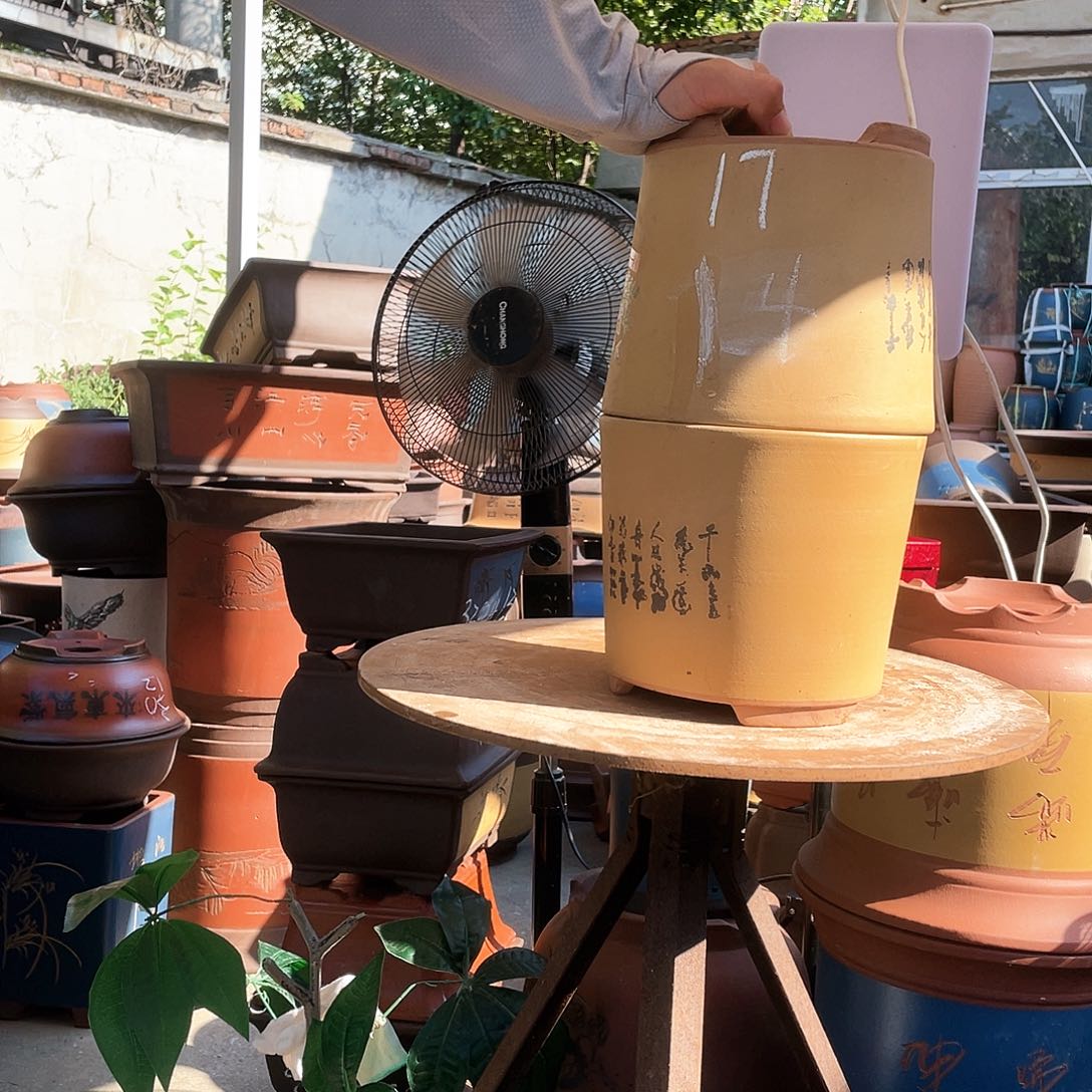 花开富贵小一对花盆紫砂花盆紫砂