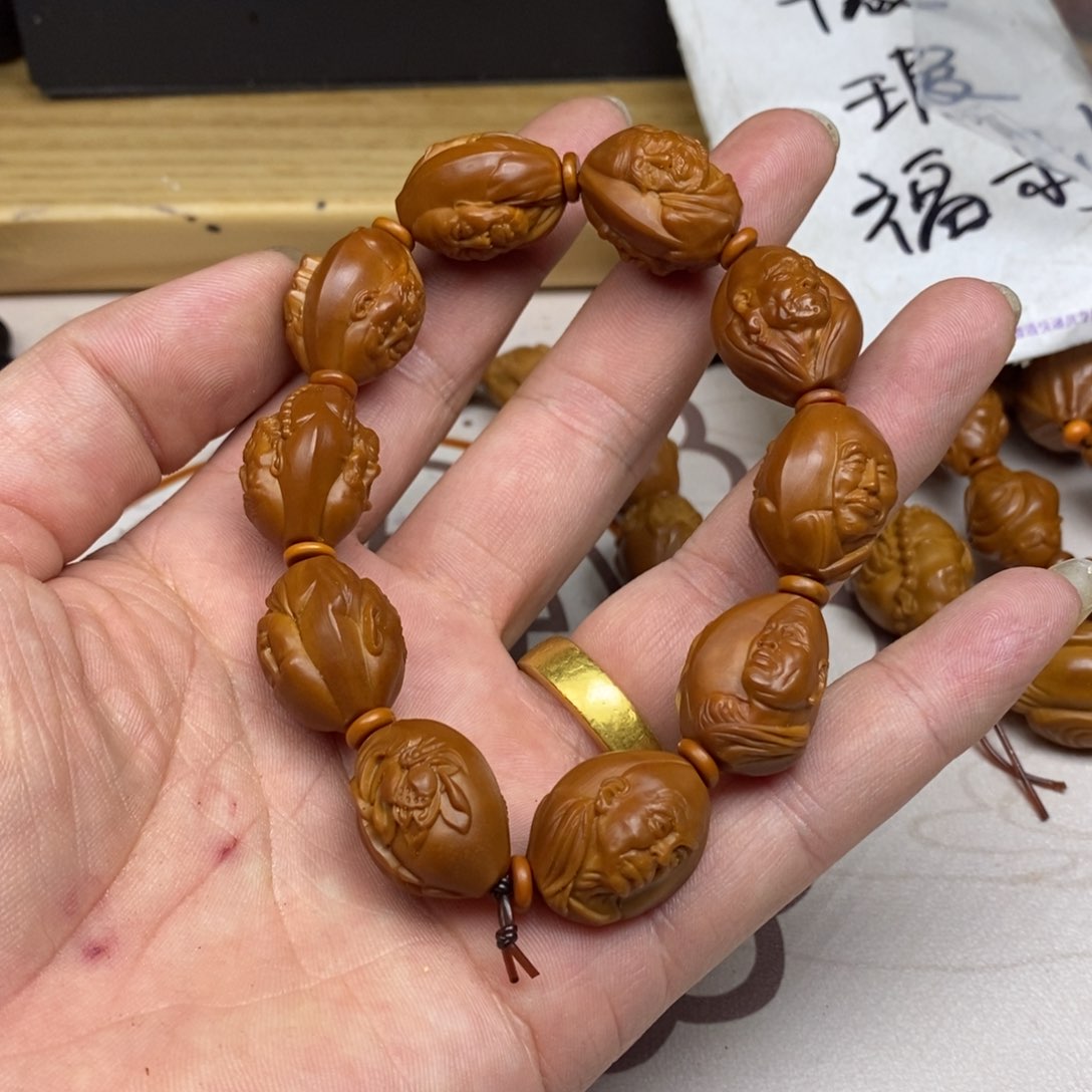 橄榄核手串/手链橄榄核橄榄核雕刻强