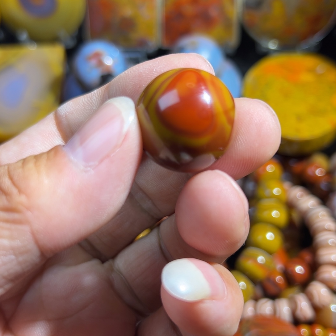 三***哥玛瑙/玉髓合金颈饰