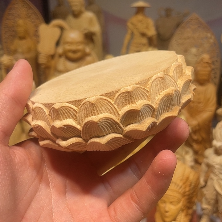 黄杨木瑕疵莲花座