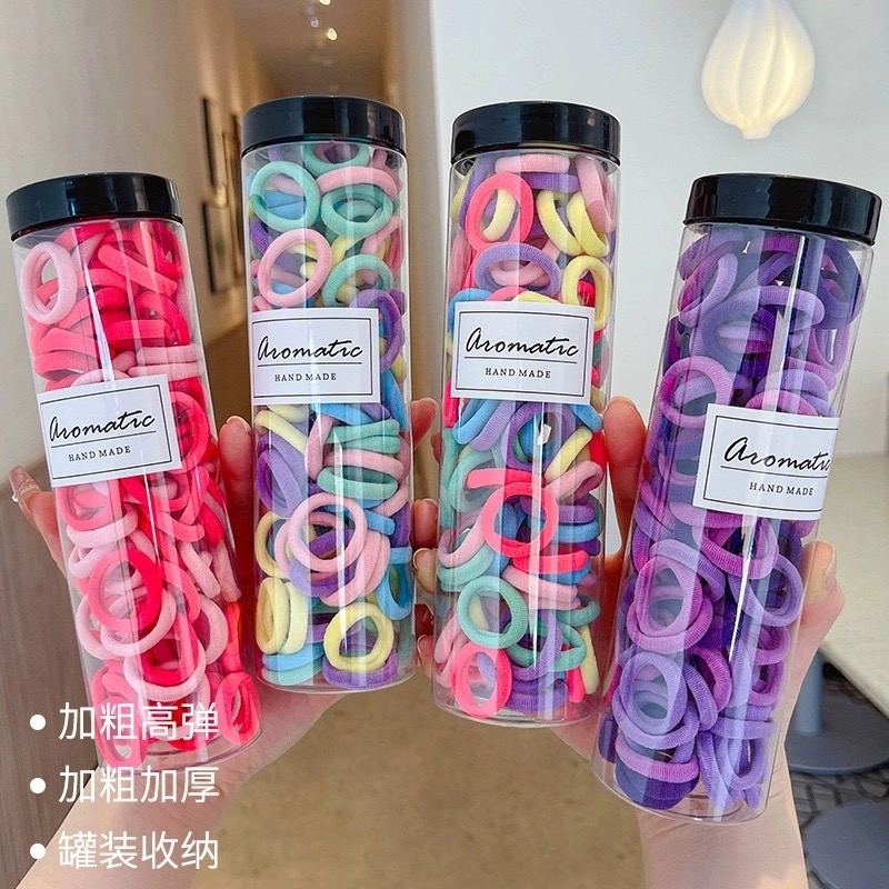 儿童皮筋高弹不伤发头绳小女孩扎辫子糖果色毛巾圈女宝宝拇指发圈