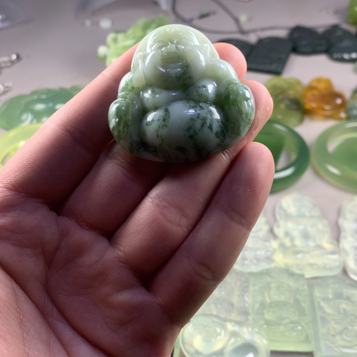 【闪购商品】蛇纹石玉岫玉未镶嵌