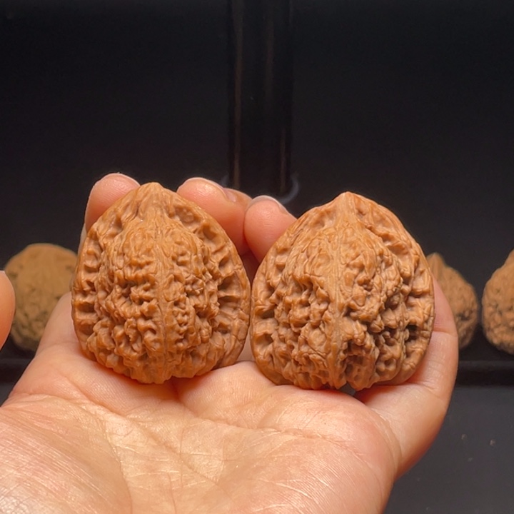 桃核吊坠喜**安37南疆石三角对尖歪