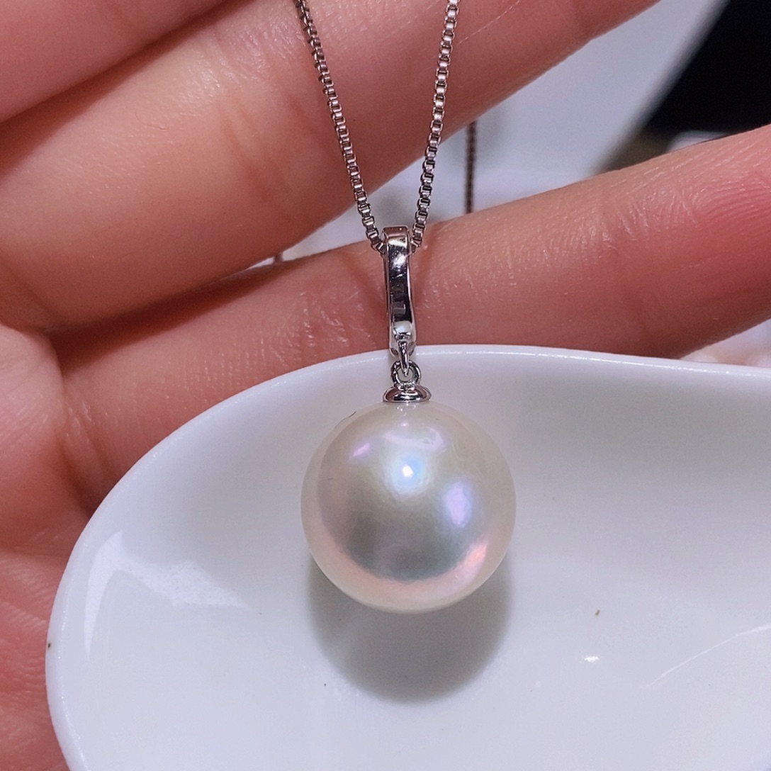 淡水珍珠颈饰银S925镶嵌