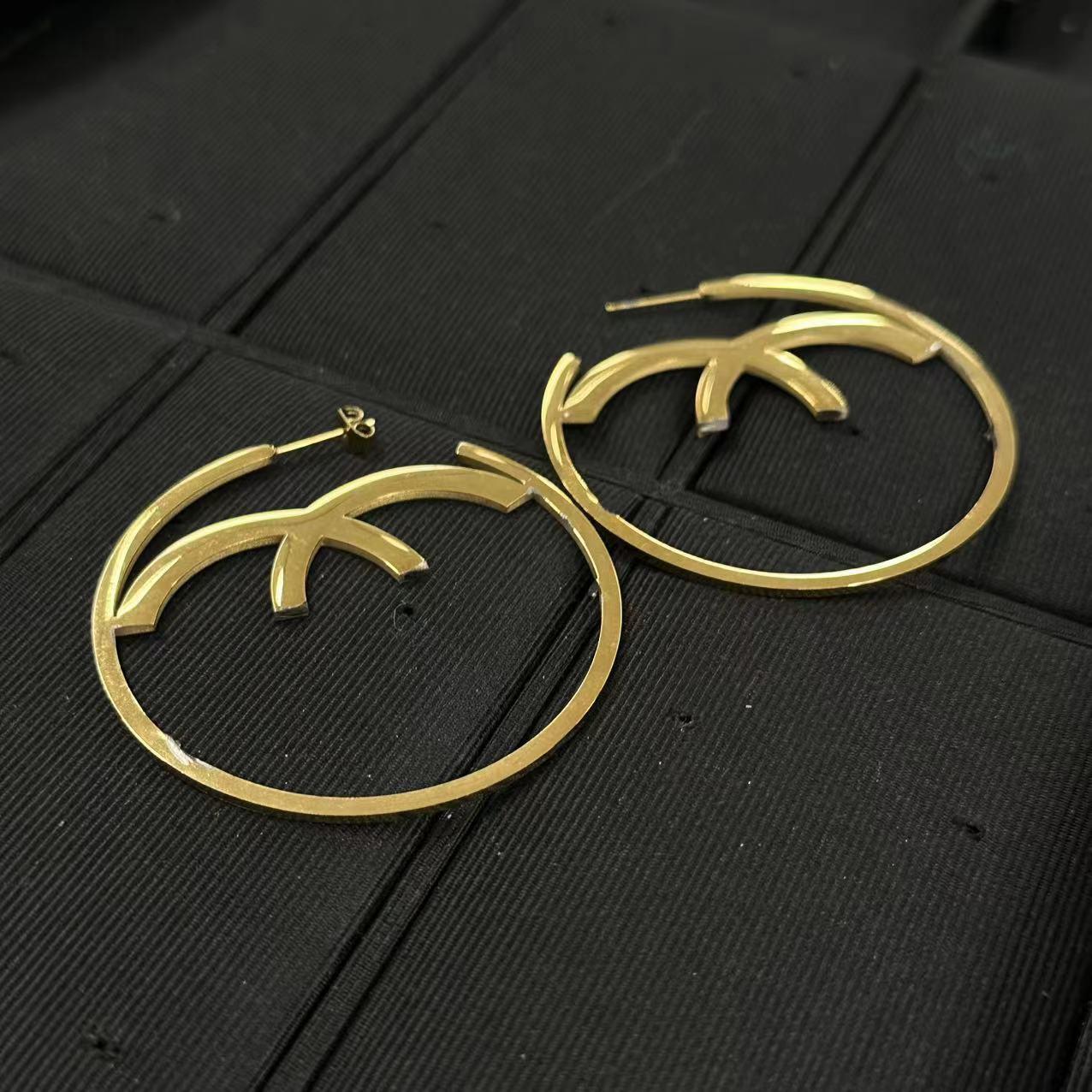 铜合金耳饰 百搭个性大耳圈-90102