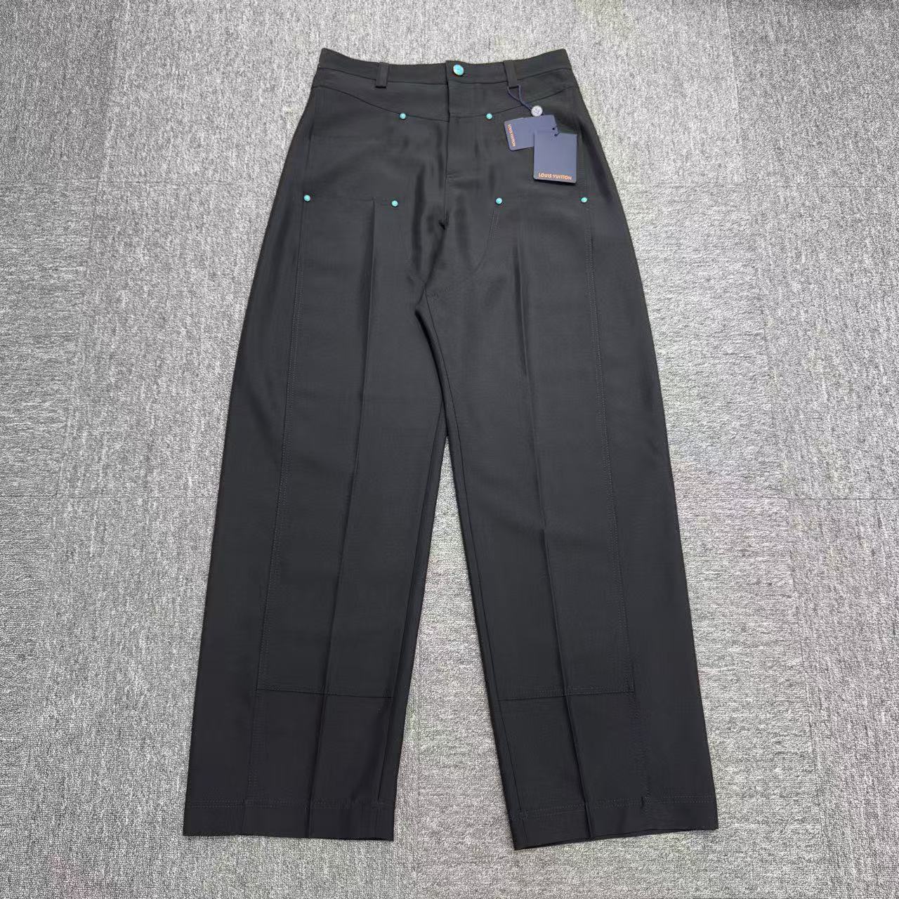 louis vuitton lv fw24菲董绿松石羊毛休闲裤10297/48码/全新带吊