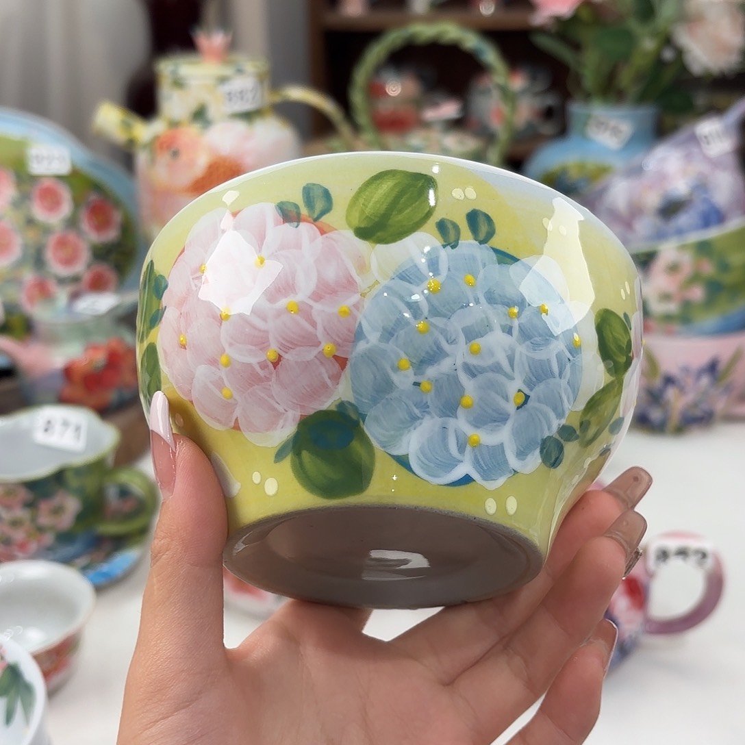 瓷片景德镇手绘高温釉下彩陶瓷茶具