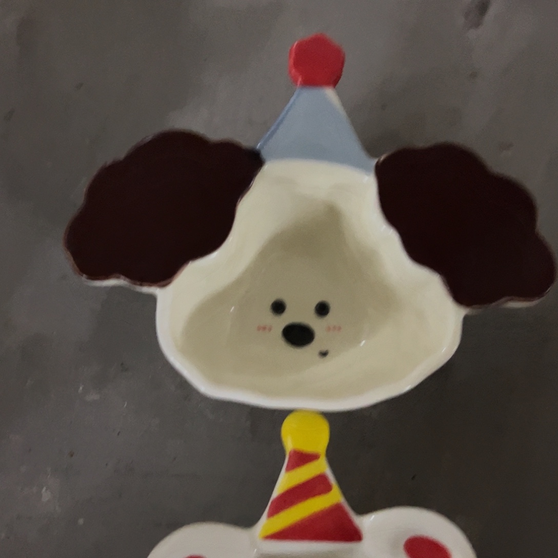 搪瓷微瑕大耳狗加生日熊