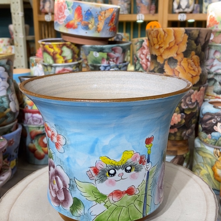 红陶景德镇艺术手绘作品