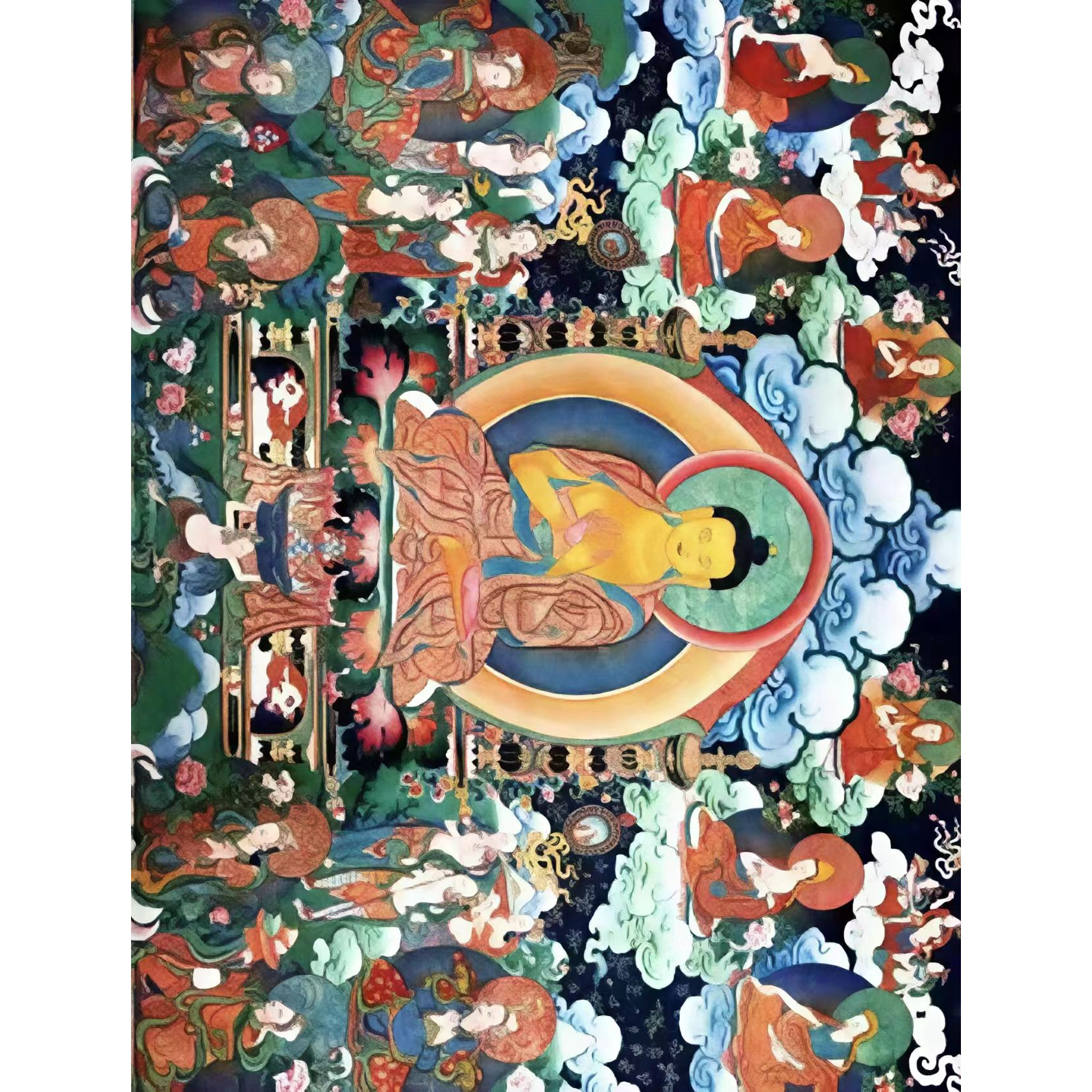 龙妹唐卡药师琉璃光如来47