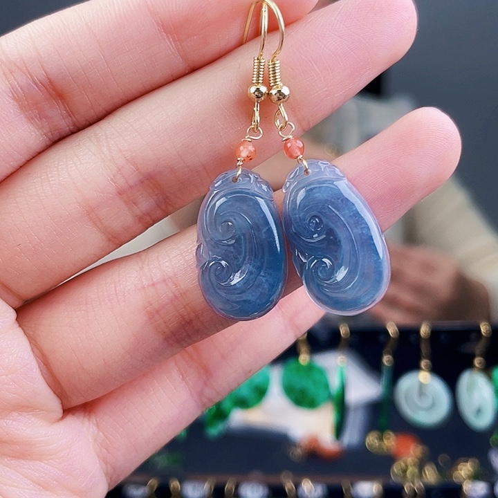 翡翠耳饰未镶嵌饰品