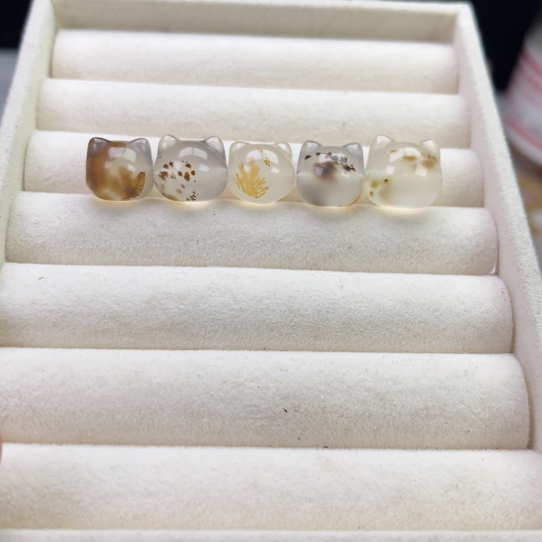 玛瑙/玉髓合金戒指1 号猫头