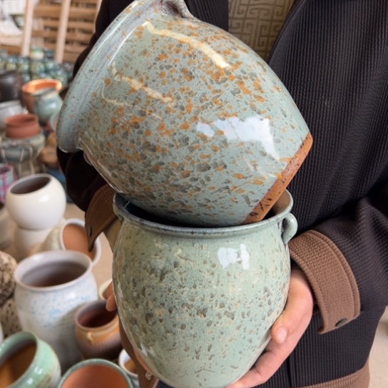 紫砂花盆高21口18————