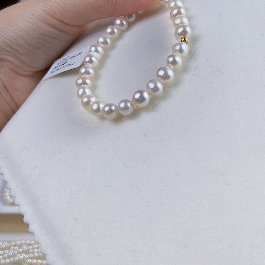 淡水珍珠手绳银S925镶嵌