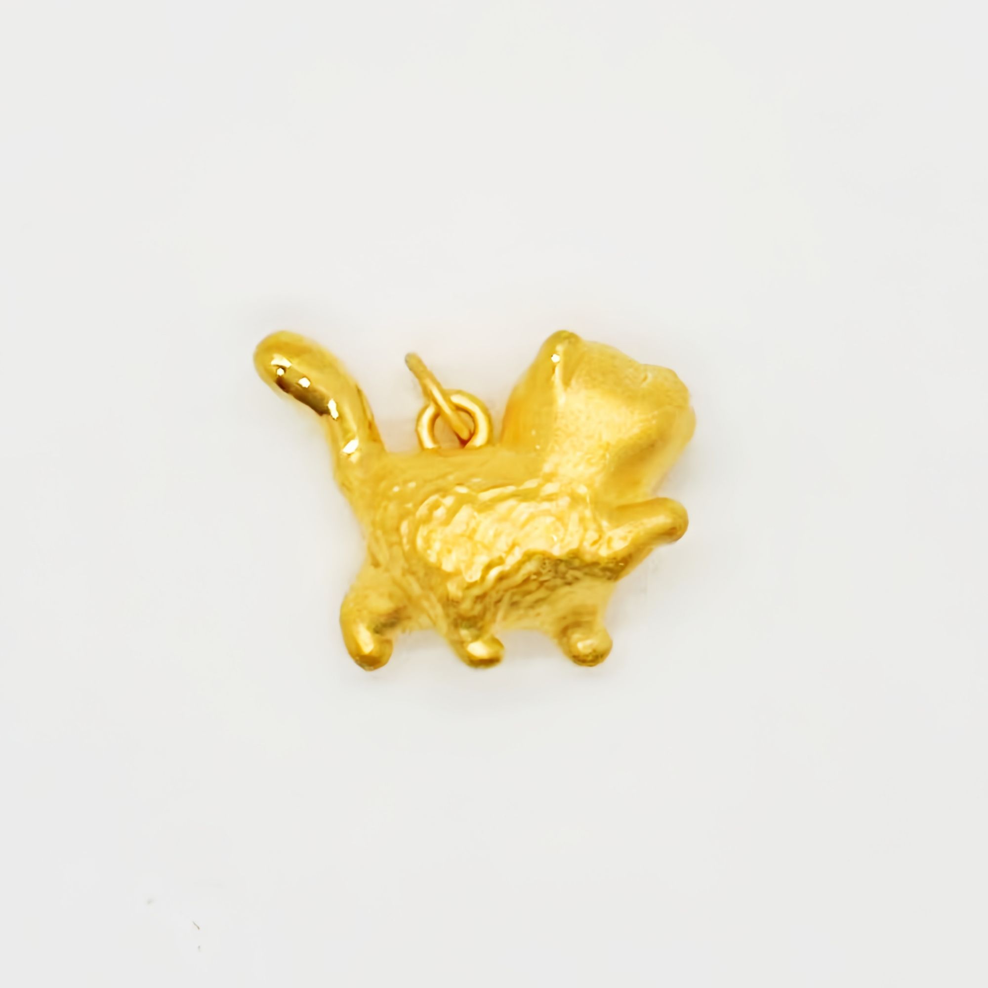 足金999 傲娇小猫吊坠 1.37