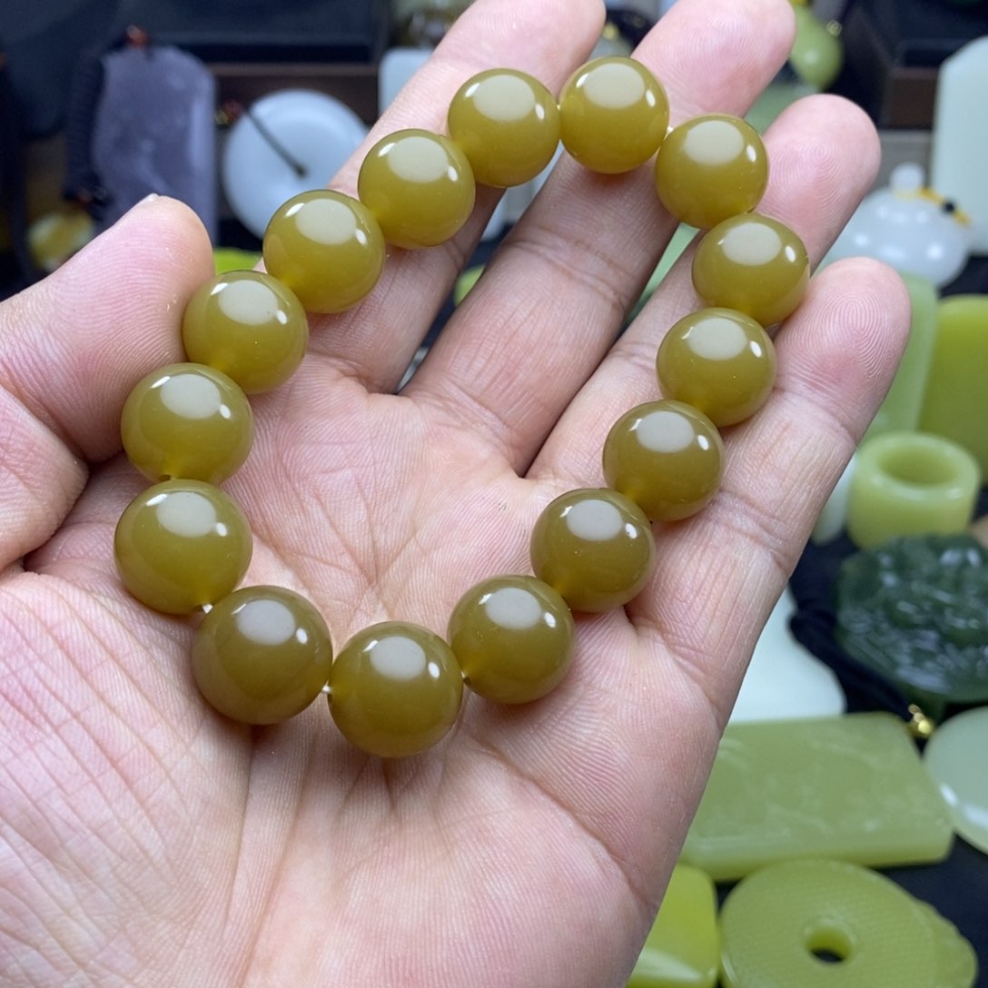 和田玉（糖玉）手链未镶嵌