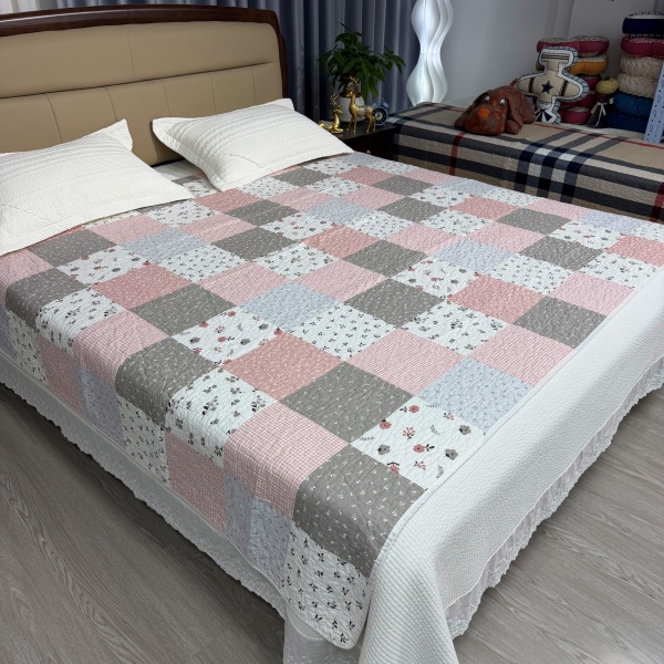 纯棉斜纹夹棉床盖多功能绗缝被隔脏垫飘窗垫榻榻米沙发垫可机洗K