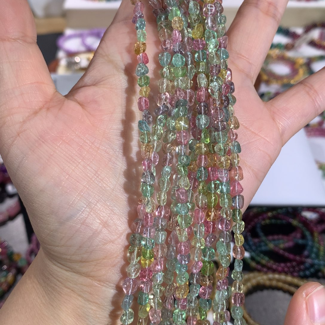 手链碧玺未镶嵌多样性发其一