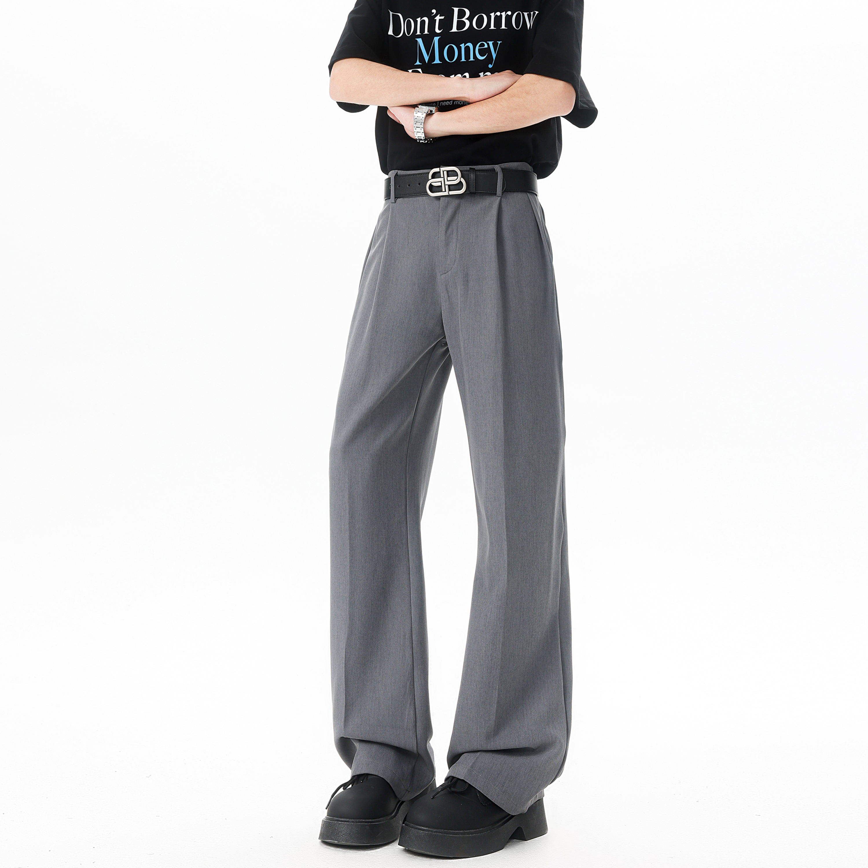 【SE HUN瑶】休闲百搭西裤日系韩风穿搭直筒松弛感阔腿