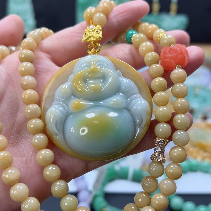 颈饰未镶嵌翡翠吊坠