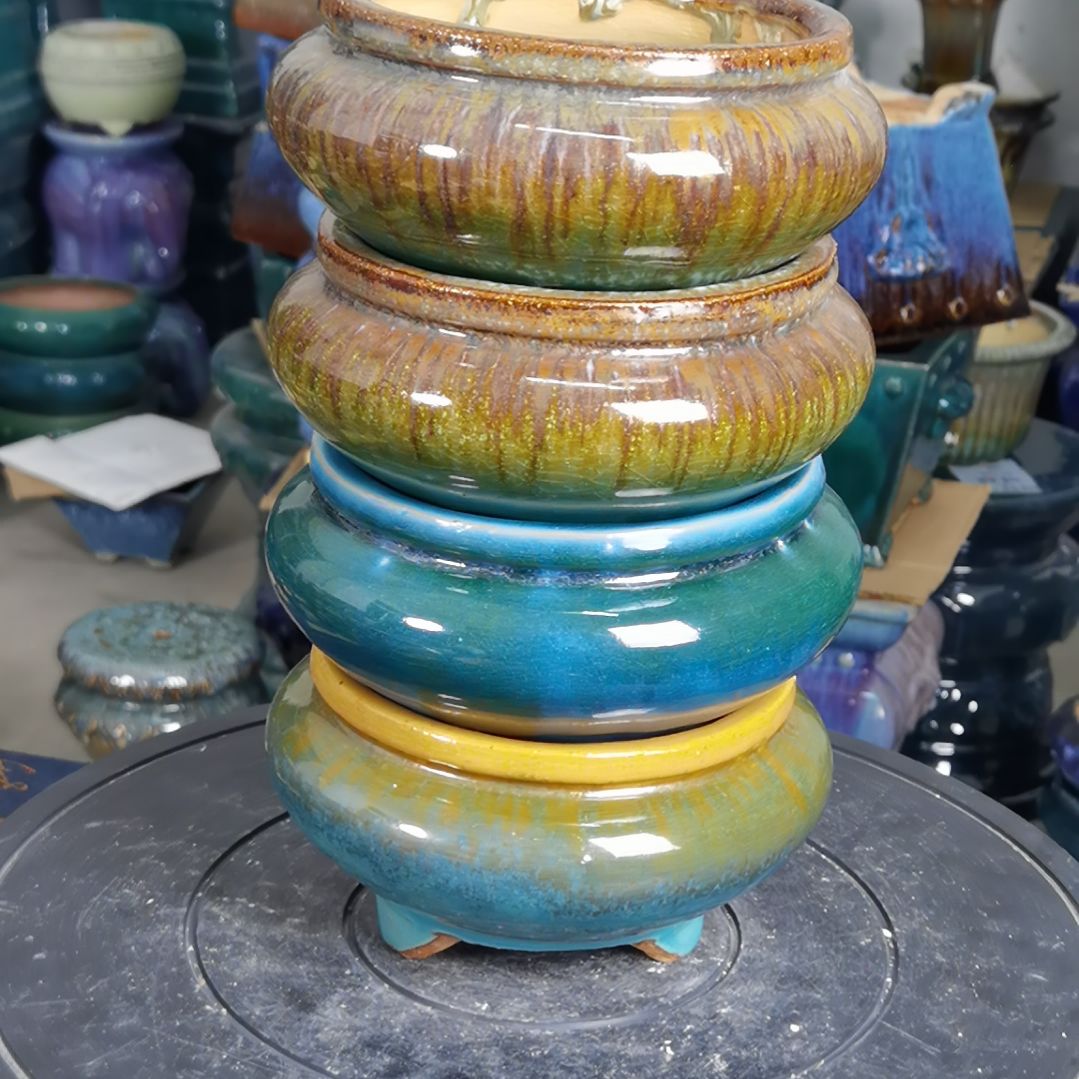 石湾花盆默认微瑕4个