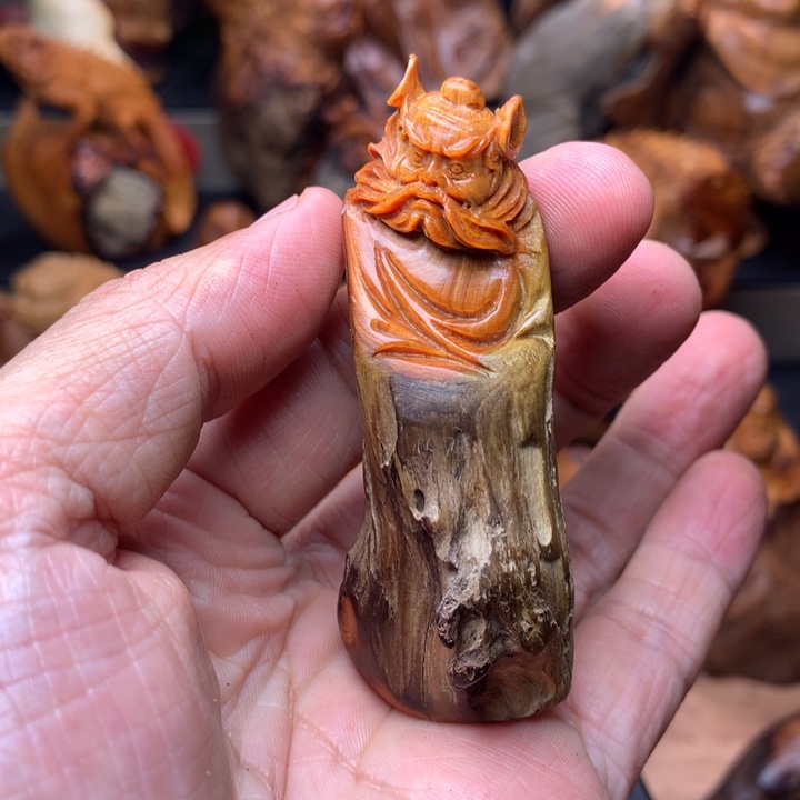 柏木（崖柏）崖柏陈化料手把件